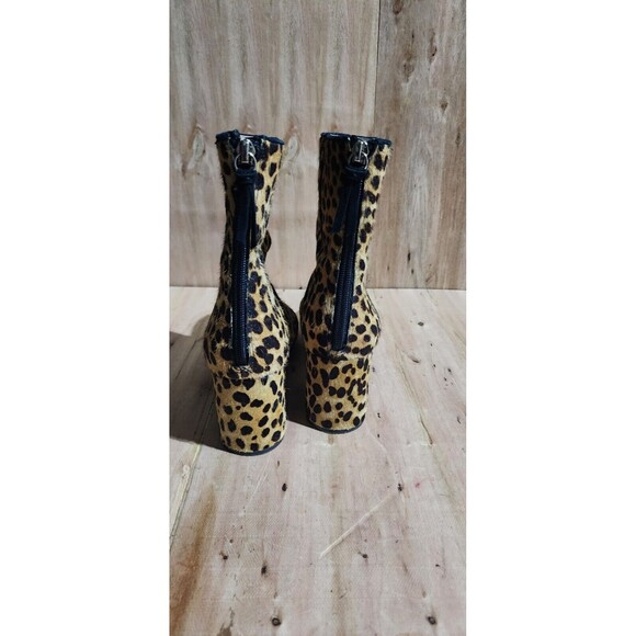 J. Crew Sadie ankle boots in leopard calf hair-on leather size 8.5 animal print - Picture 6 of 9